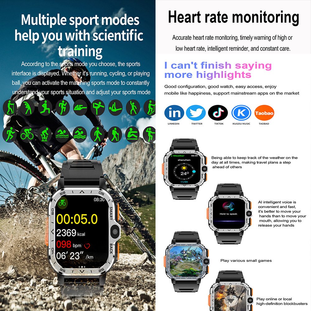 New Smart Watch 2024 PGD 4G 64G/16G 3g 4g 5g Watch android sim card NFC Monitor Health Sport Smart Watch For Men